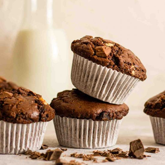 Triple Chocolate Muffins