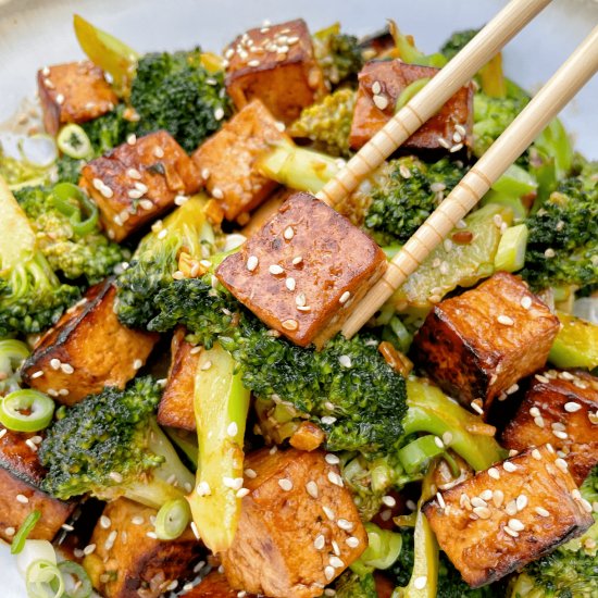 Chinese Tofu Broccoli Stir Fry