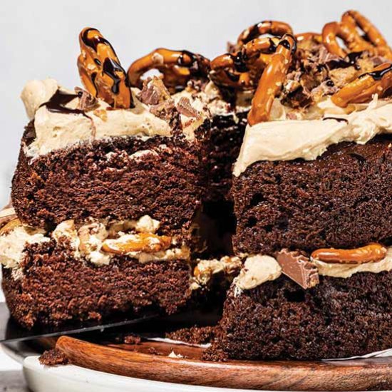 Chocolate Cake with PB Frosting