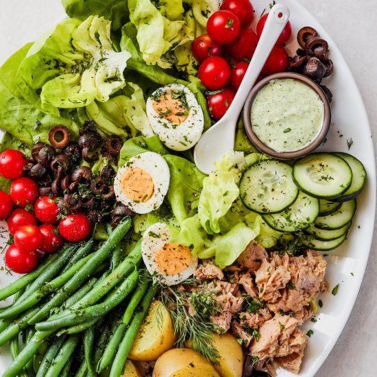 Easy French Niçoise salad