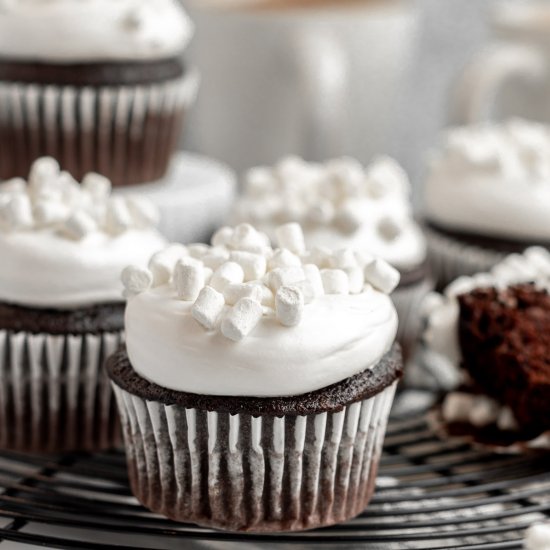 Hot Chocolate Cupcakes