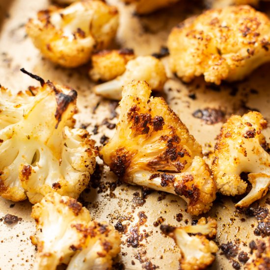 easy roasted cauliflower