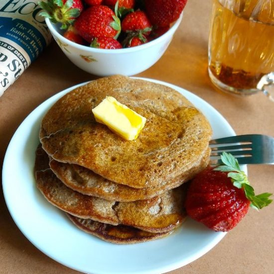 Eggless Ragi Pancakes Recipe