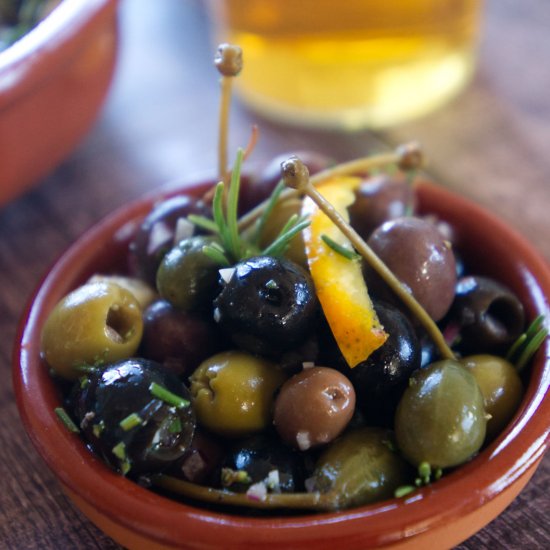 Marinated Olives Spanish-Style