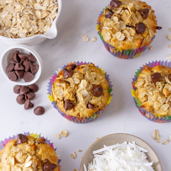 Peanut Butter Oatmeal Muffins