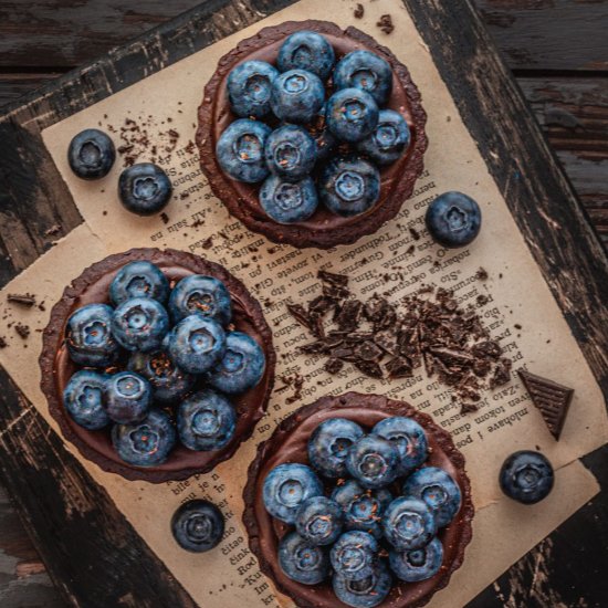 Chickpea Chocolate Tarts