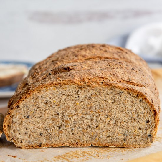 Seed and Grain Sourdough Loaf