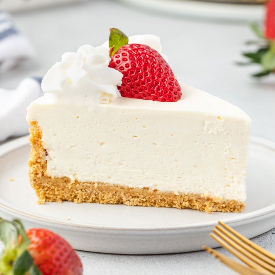 No-Bake Vanilla Cheesecake