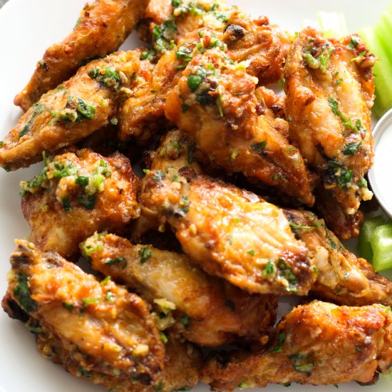 Baked Garlic Parmesan Wings