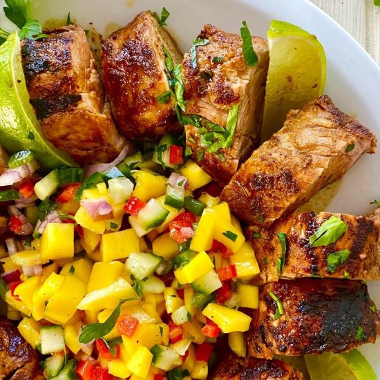 Pork Tenderloin with Mango Salsa