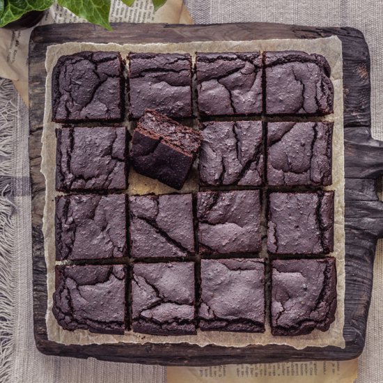 Chickpea Dark Chocolate Brownies