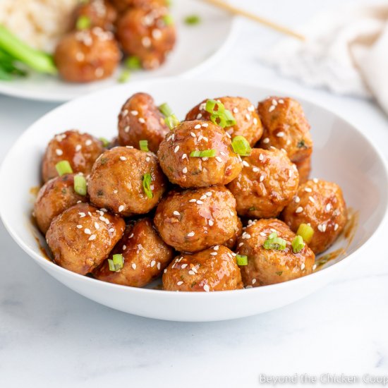 Asian Turkey Meatballs