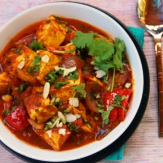 Tofu Curry with Bell Peppers