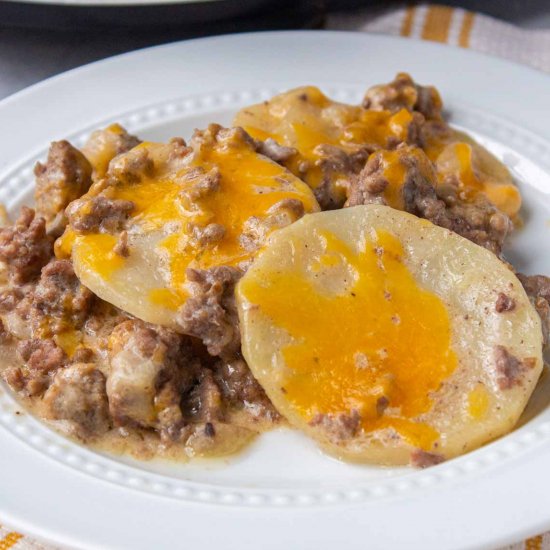 Crockpot Hamburger Potato Casserole