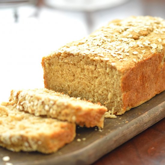 3 Ingredients Healthy Oat Bread