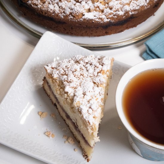 Raspberry Ripple Coffee Cake