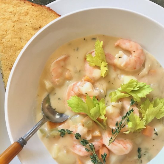 Shrimp and Cheese Chowder