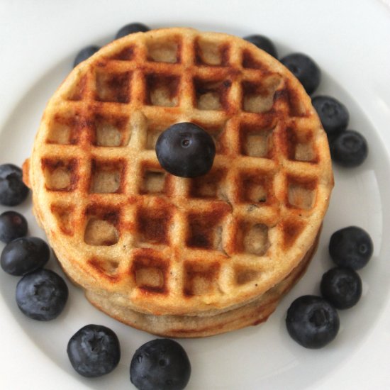 Rice flour waffles