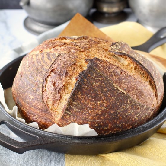 White, Rye, & Whole Wheat Sourdough