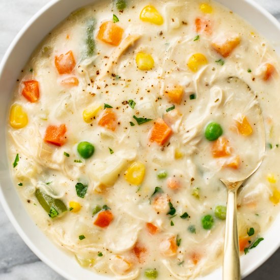 chicken pot pie soup