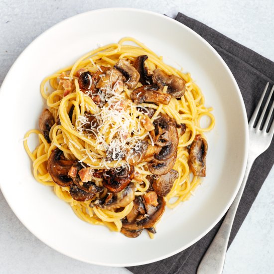 Mushroom Carbonara