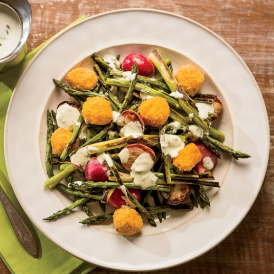 Spring Vegetables & Creamy Dressing