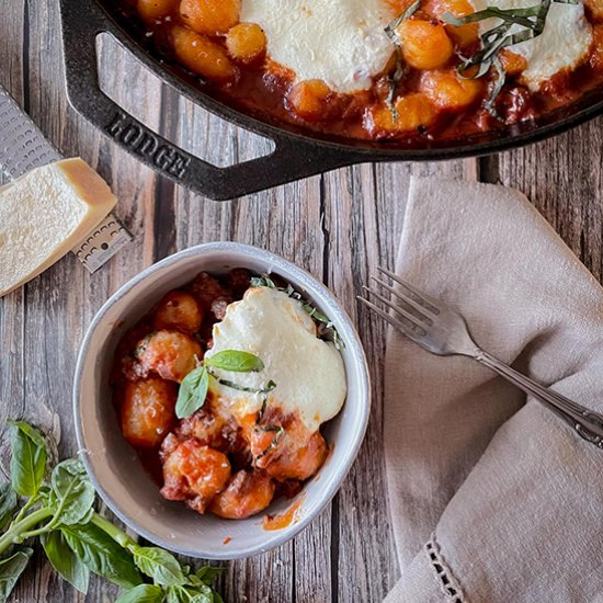 Baked Gnocchi with Sausage Ragu