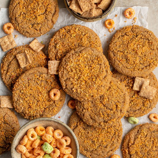 Apple jacks cinnamon toast cookies