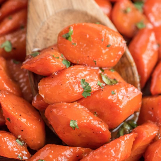 Brown Sugar Honey Glazed Carrots