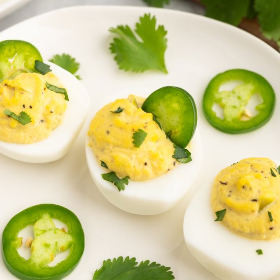 Jalapeno Deviled Eggs