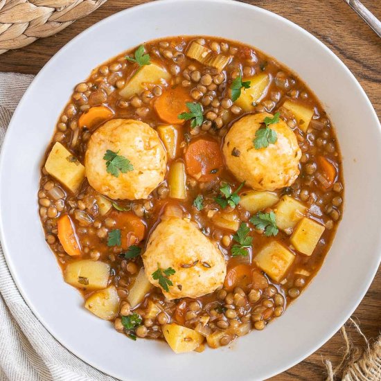 Vegan Stew with Dumplings