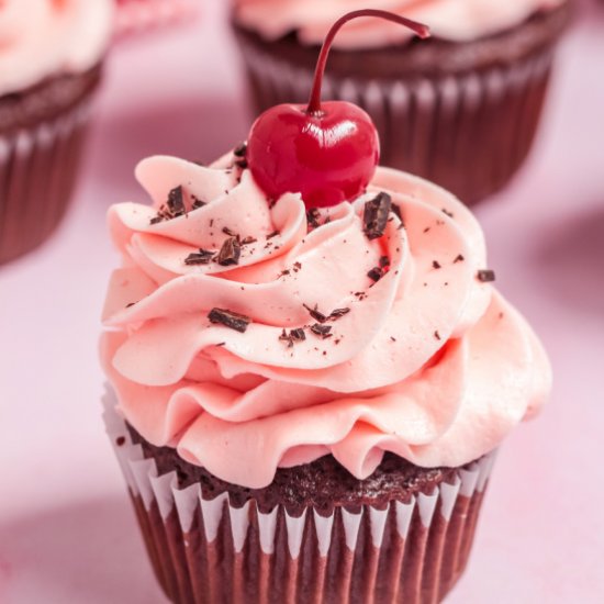 Cherry Coke Cupcakes