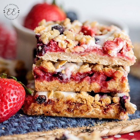 Mixed Berry Oatmeal Bars