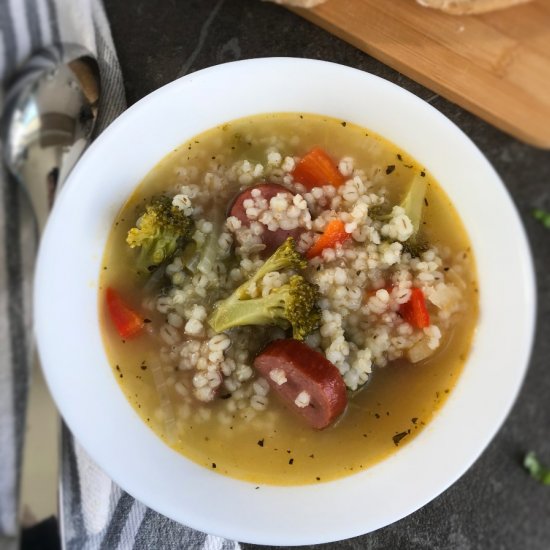 Sausage Stew with Broccoli