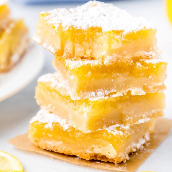 Lemon Bars (With Shortbread Crust!)