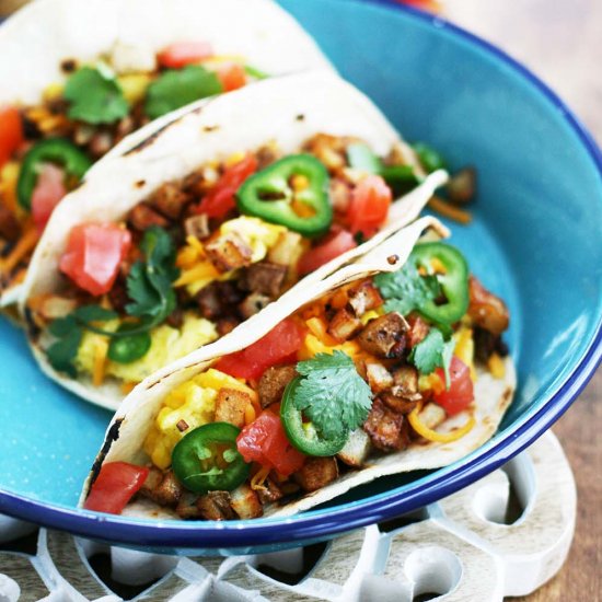 Egg And Potato Breakfast Tacos