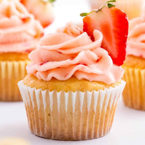 Strawberry Lemon Cupcakes