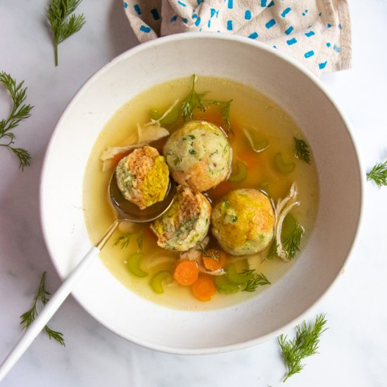 Tie Dye Matzah Ball Soup