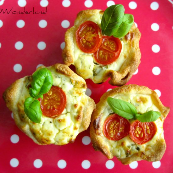 Feta and cream cheese mini pies