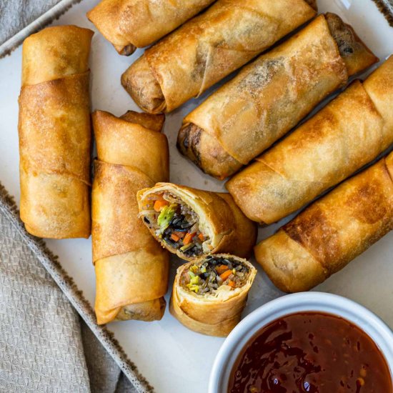 Crispy Vegan Spring Rolls