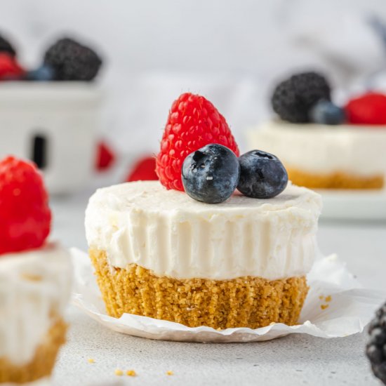 No-Bake Mini Cheesecakes