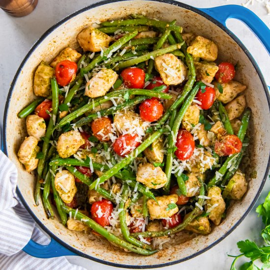 Pesto Chicken and Veggies