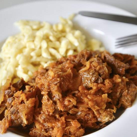 Easy Hungarian Beef Goulash