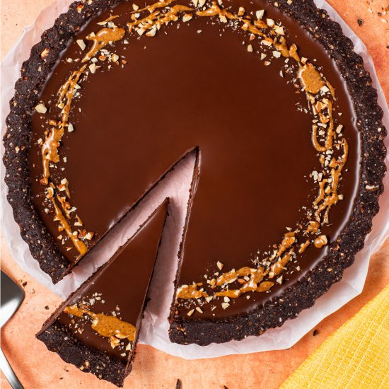 Vegan Chocolate Almond Tart