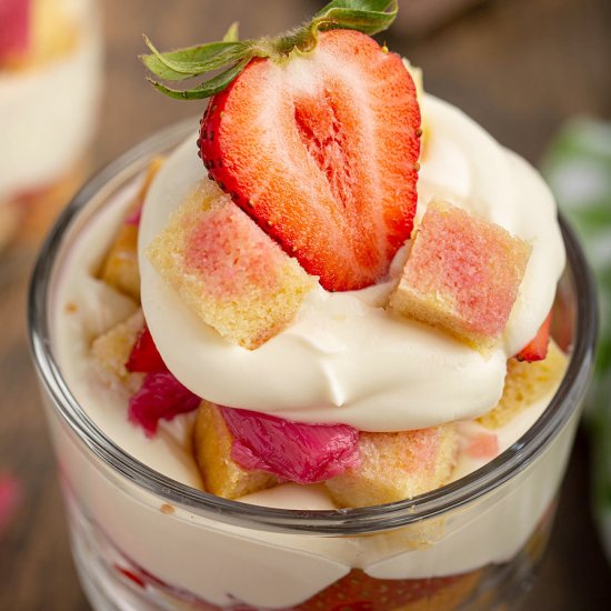 Strawberry Rhubarb Trifle