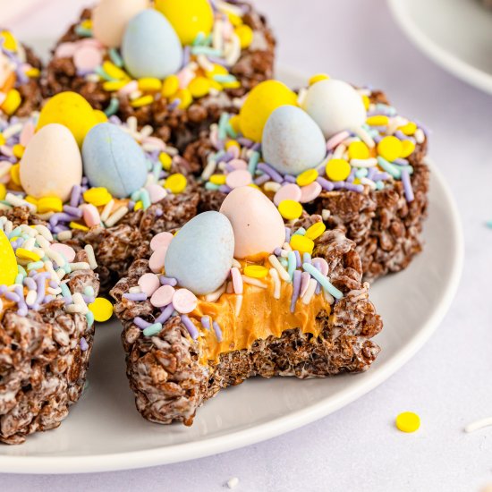 Cocoa Pebbles Easter Nests