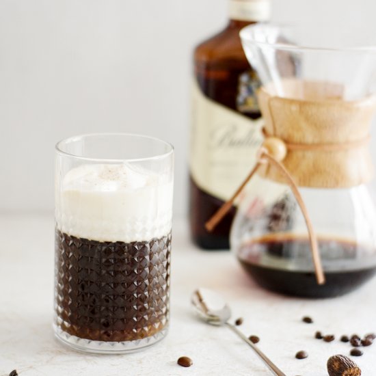 Irish Coffee with Whipped Cream