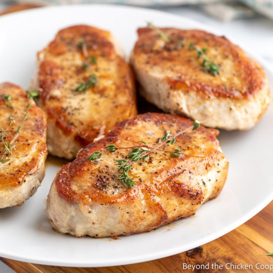 Pan Seared Pork Chops