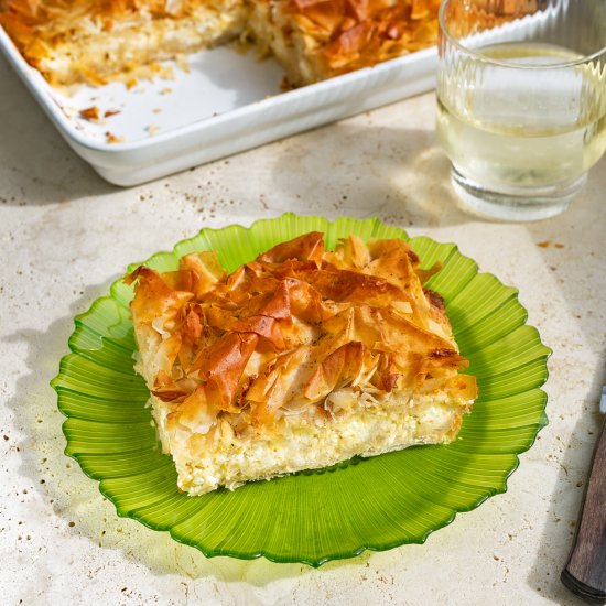 Greek Scrunched Feta Pie (Tiropita)