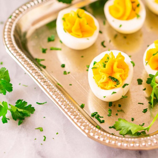 Truffle Deviled Eggs